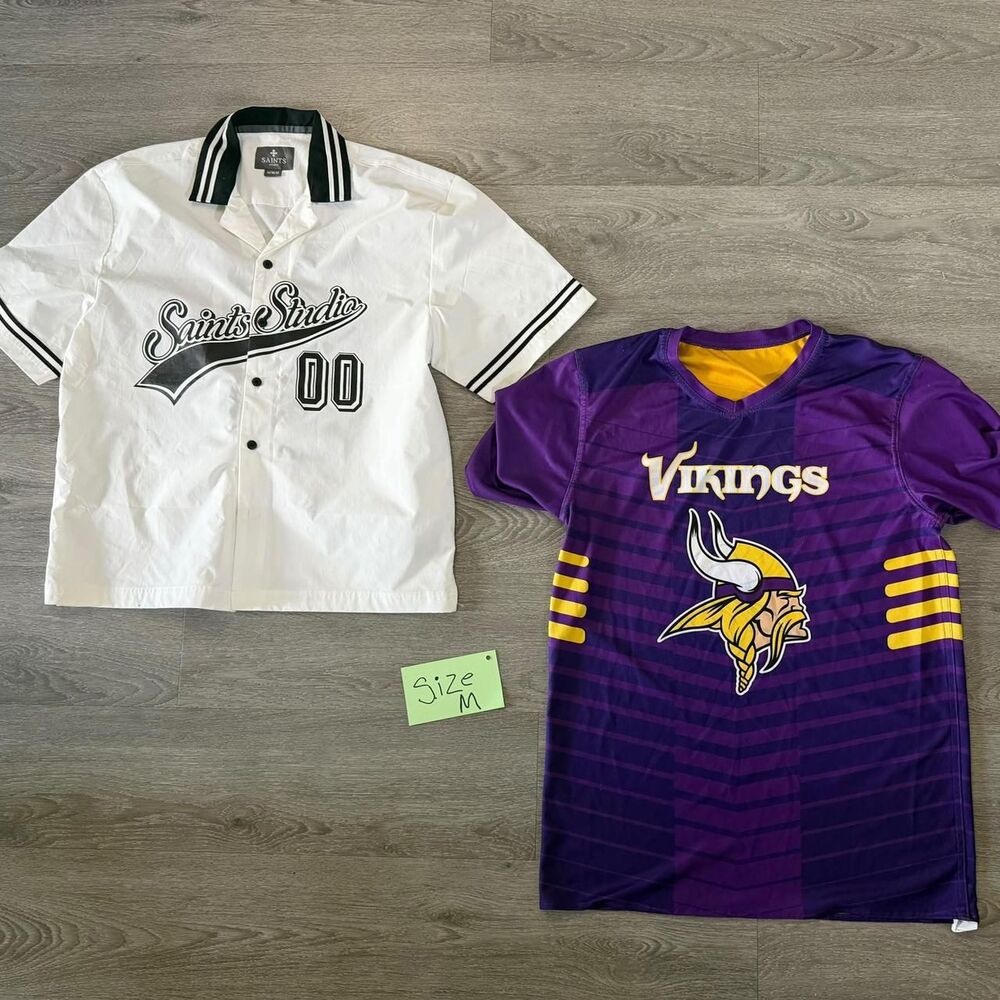 Nfl Men's White and Purple T-shirt
